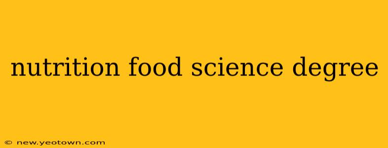 nutrition food science degree