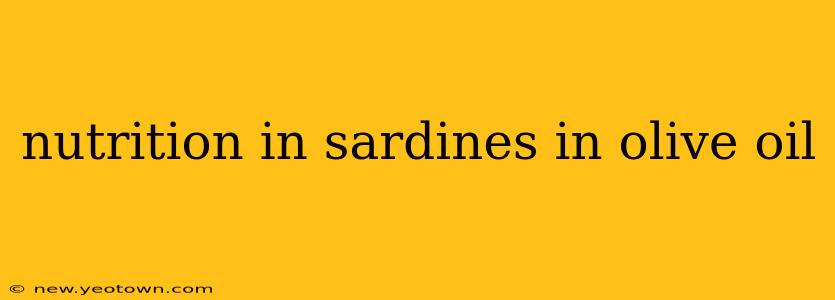 nutrition in sardines in olive oil