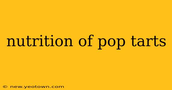 nutrition of pop tarts