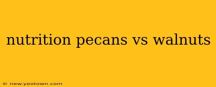 nutrition pecans vs walnuts