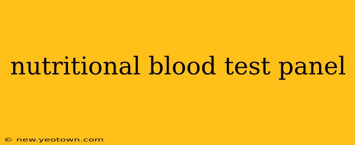 nutritional blood test panel