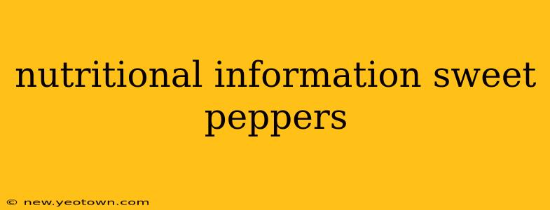 nutritional information sweet peppers