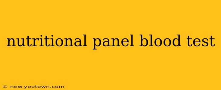 nutritional panel blood test