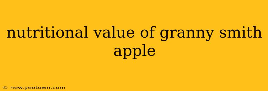 nutritional value of granny smith apple