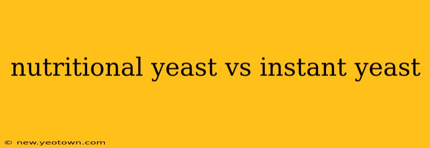 nutritional yeast vs instant yeast