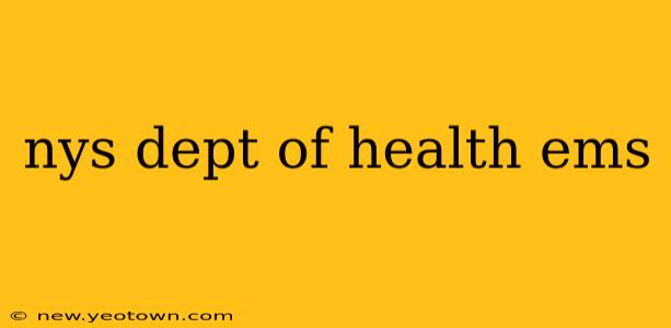 nys dept of health ems