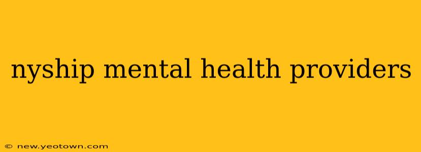 nyship mental health providers