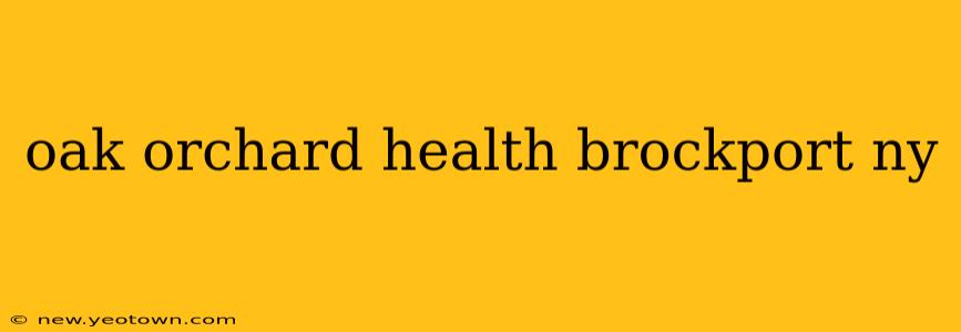 oak orchard health brockport ny