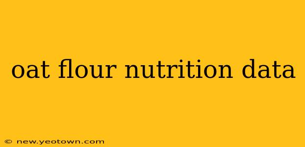 oat flour nutrition data