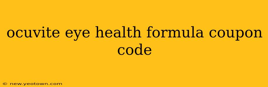ocuvite eye health formula coupon code