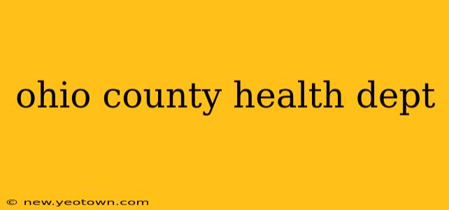 ohio county health dept