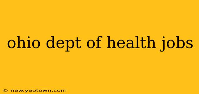 ohio dept of health jobs