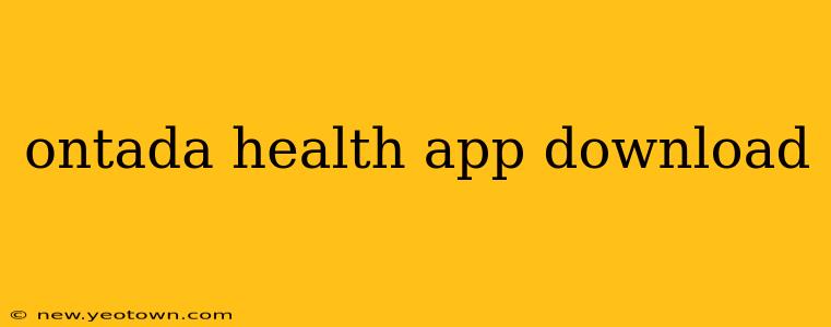 ontada health app download