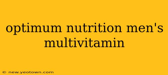 optimum nutrition men's multivitamin