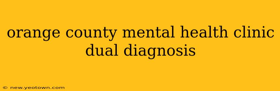 orange county mental health clinic dual diagnosis