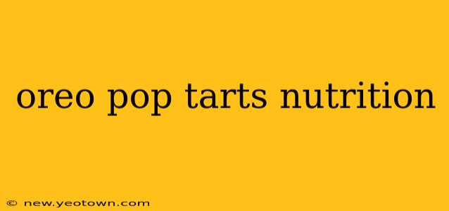 oreo pop tarts nutrition