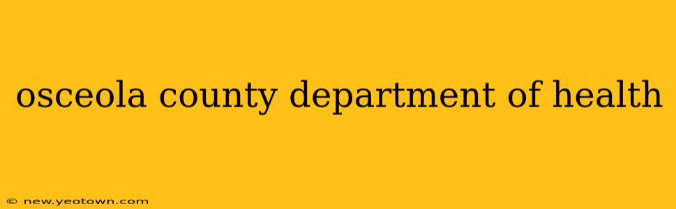 osceola county department of health