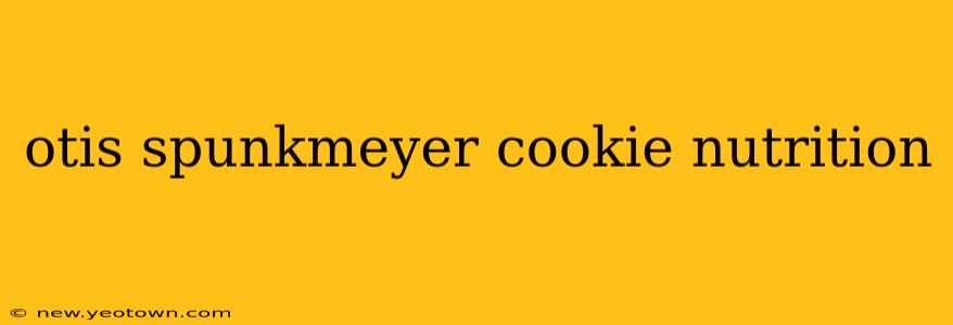 otis spunkmeyer cookie nutrition