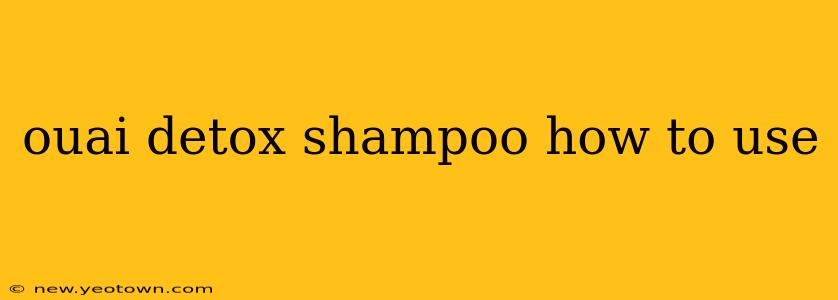 ouai detox shampoo how to use