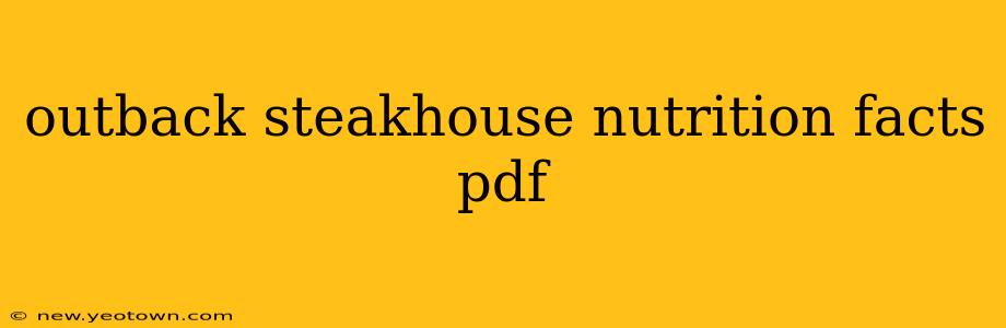 outback steakhouse nutrition facts pdf