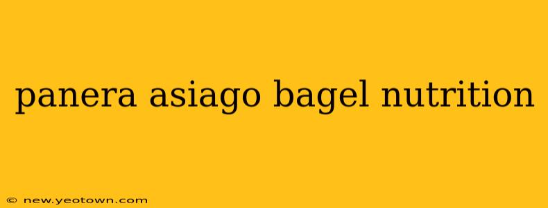 panera asiago bagel nutrition