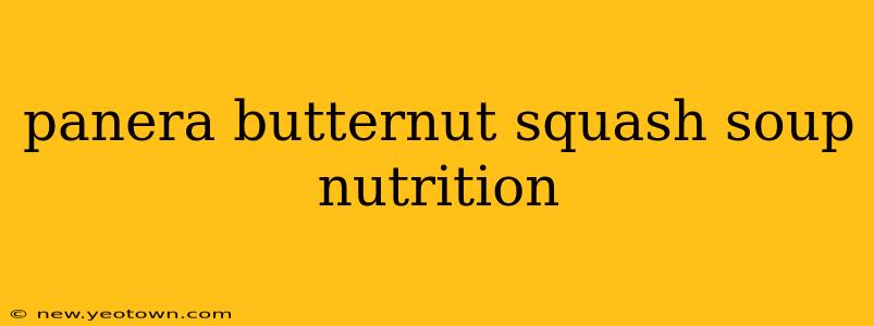 panera butternut squash soup nutrition