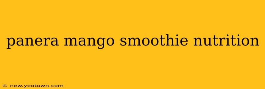 panera mango smoothie nutrition