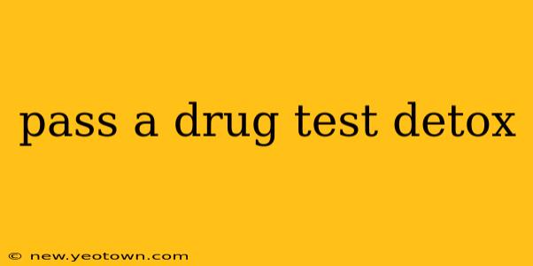 pass a drug test detox