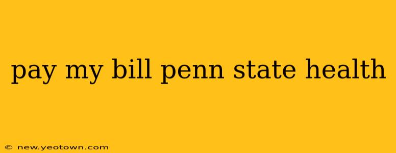 pay my bill penn state health