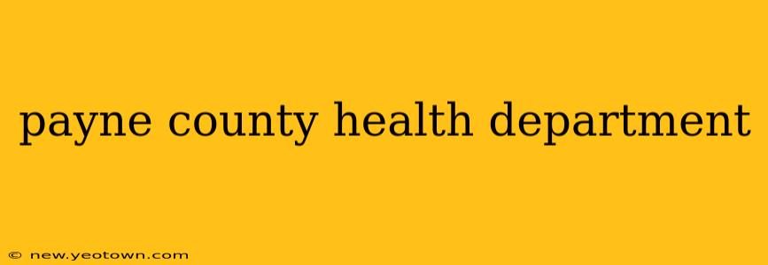 payne county health department