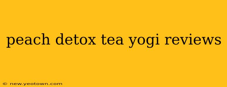 peach detox tea yogi reviews