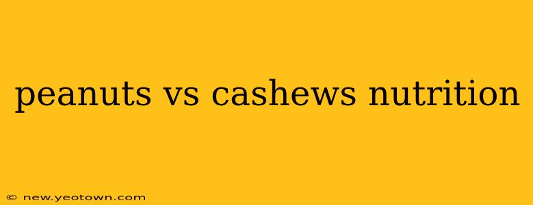 peanuts vs cashews nutrition