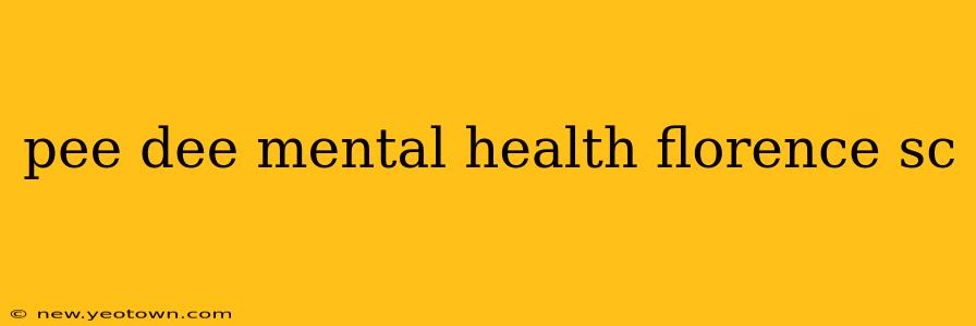 pee dee mental health florence sc