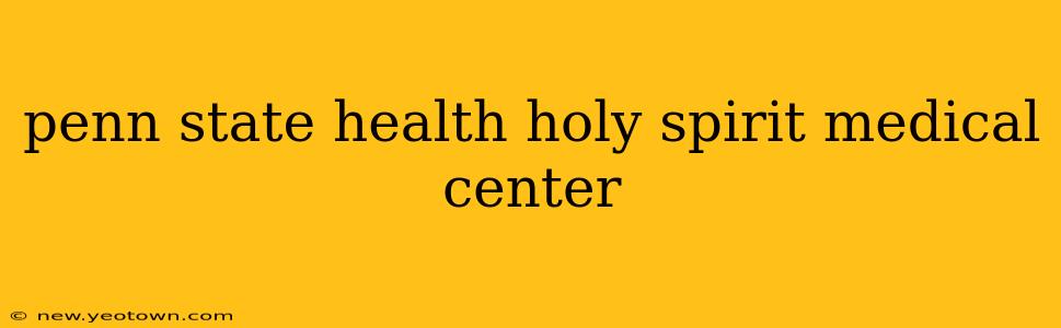 penn state health holy spirit medical center