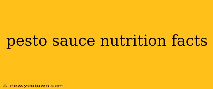 pesto sauce nutrition facts