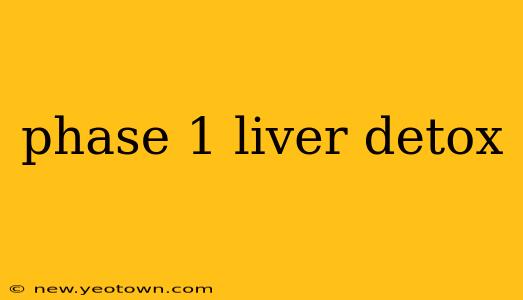 phase 1 liver detox