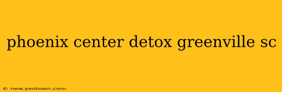 phoenix center detox greenville sc
