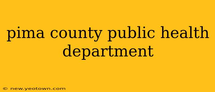 pima county public health department