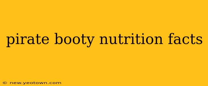 pirate booty nutrition facts