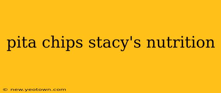 pita chips stacy's nutrition