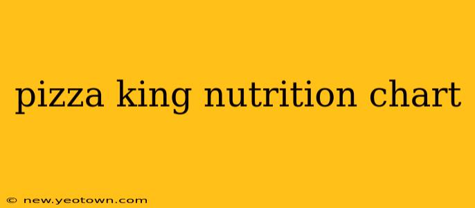 pizza king nutrition chart
