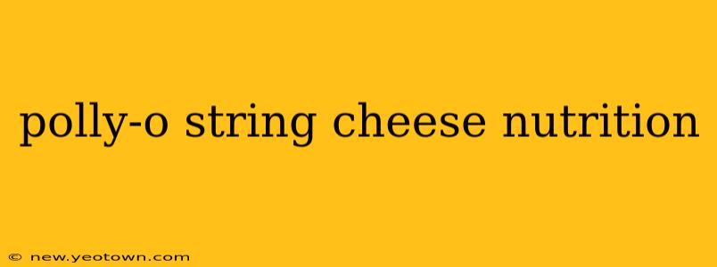 polly-o string cheese nutrition