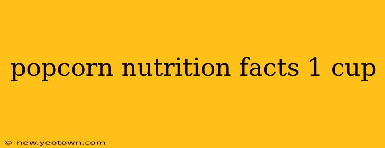 popcorn nutrition facts 1 cup