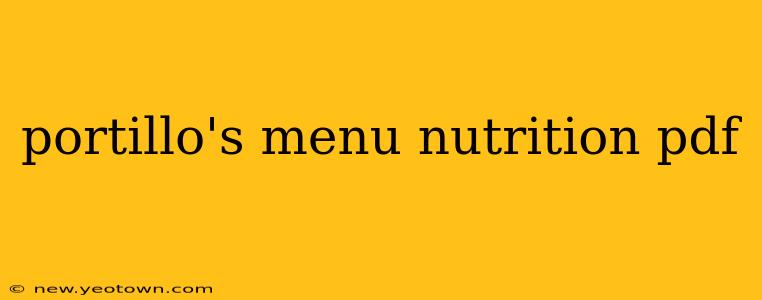 portillo's menu nutrition pdf