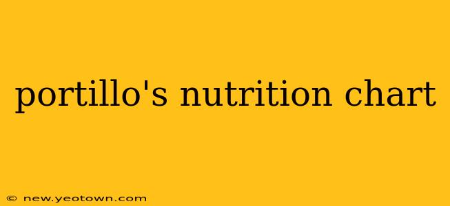 portillo's nutrition chart