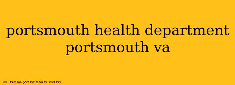 portsmouth health department portsmouth va
