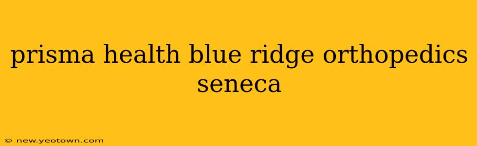 prisma health blue ridge orthopedics seneca