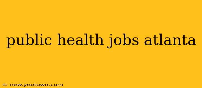 public health jobs atlanta