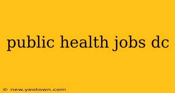 public health jobs dc