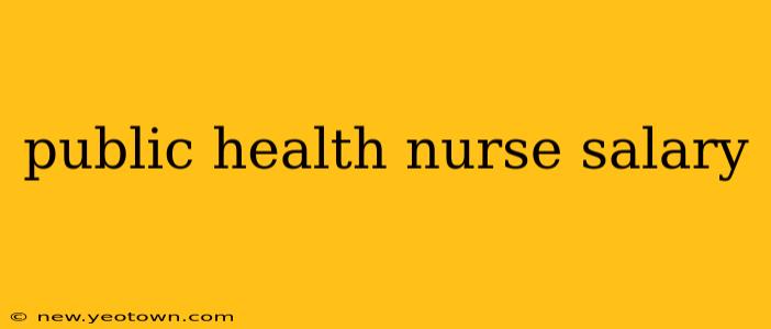 public health nurse salary
